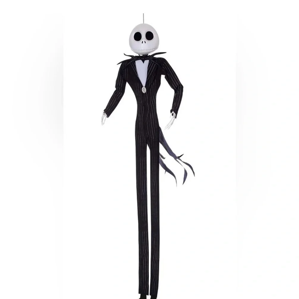 Spooky Black and White Jack Skelaton hanging decoration